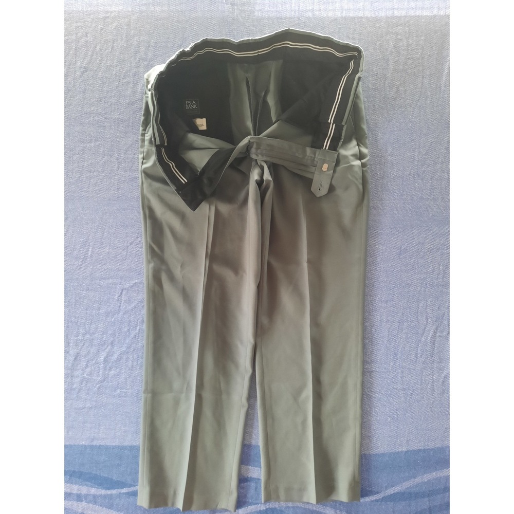 Jos. A. Bank Traveler Tailored Fit Dress Pants Sage Green 36W x 29L Flat Front